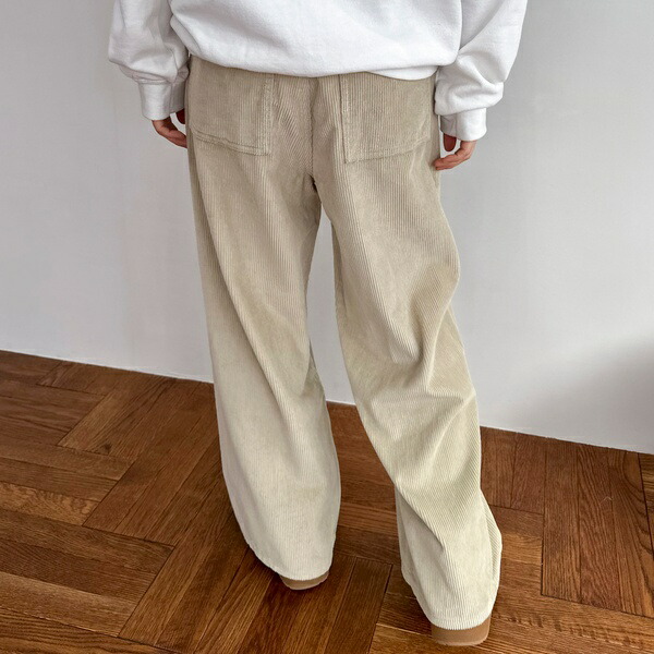 楽天市場】シームレスワイドコーデュロイパンツ／ドゥ アルシーヴ