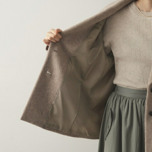 楽天市場】《Oggi掲載》シャギーウール混 テーラードコート／オペーク