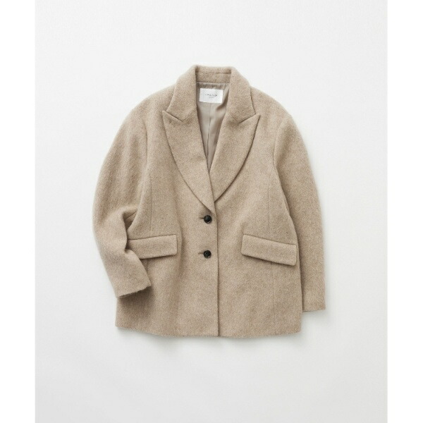 楽天市場】《Oggi掲載》シャギーウール混 テーラードコート／オペーク