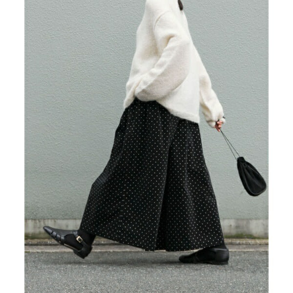 楽天市場】ドットコーデュロイワイドパンツ／かぐれ（kagure） : 丸井