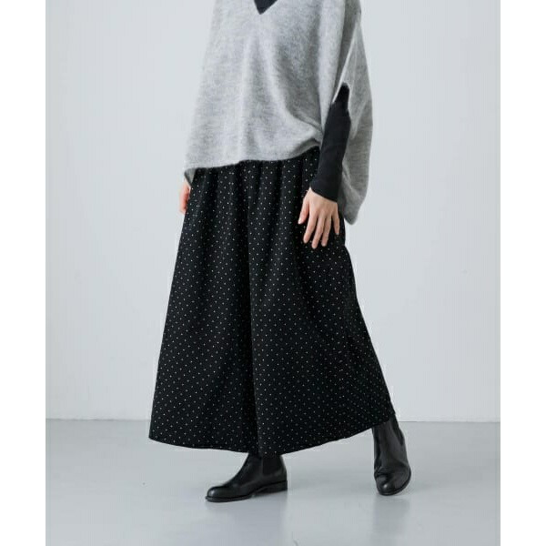 楽天市場】ドットコーデュロイワイドパンツ／かぐれ（kagure） : 丸井