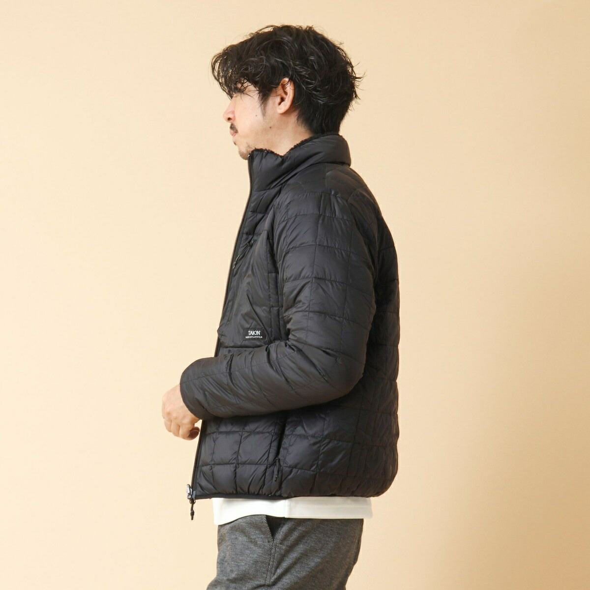 楽天市場】【TAION/タイオン】リバーシブル ボア×ダウンブルゾン 24AW