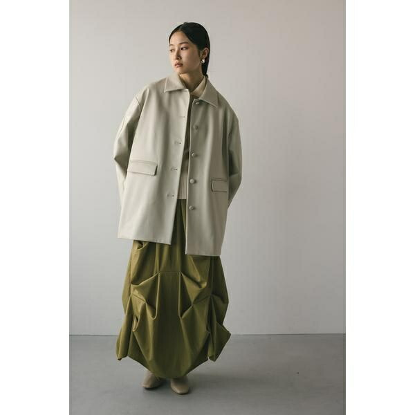 楽天市場】ステンカラーフェイクレザージャケット／スタイルミキサー