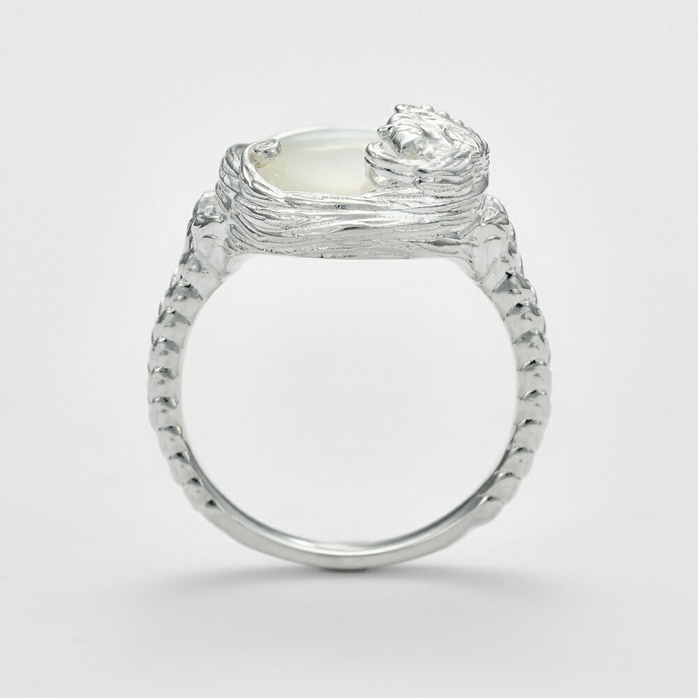 楽天市場】＜乙女座＞シルバークォーツ／シェルリング ／アガット