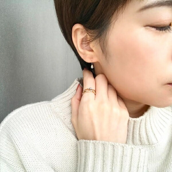 楽天市場】K18イエローゴールド、アクアマリン ピアス／ ヴイエー