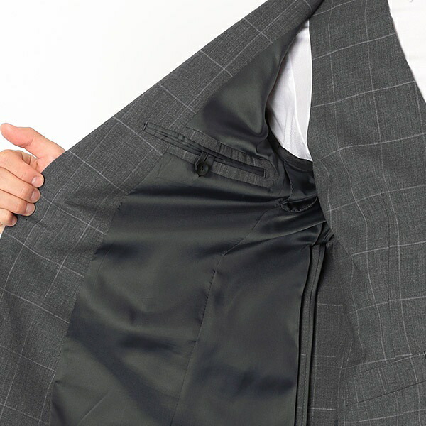 楽天市場】【セレモニー対応可】2釦スリーピーススーツ グレー ジレ