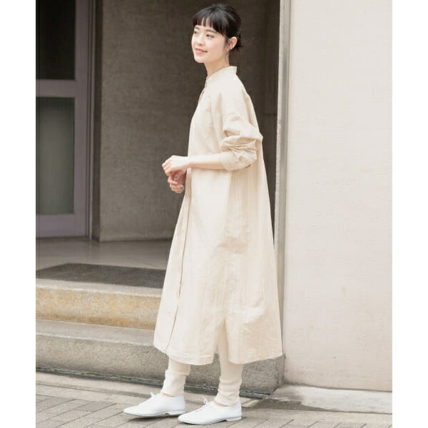 楽天市場】レディスワンピース(コットンリネンストライプシャツ