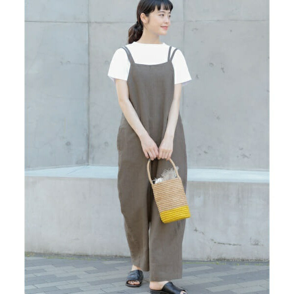 楽天市場】レディスパンツ(リネンサロペット)／かぐれ（kagure