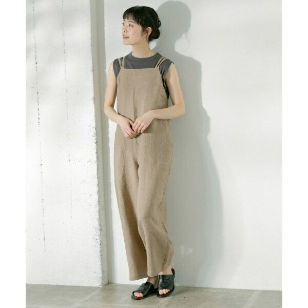 楽天市場】レディスパンツ(リネンサロペット)／かぐれ（kagure