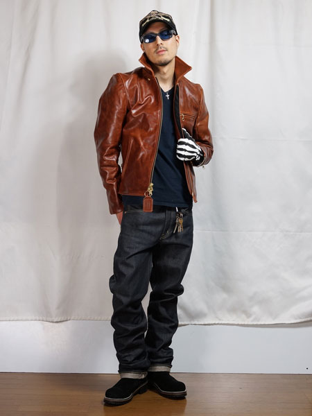 楽天市場】バンソン 9D オクタゴン レザーシングルライダース