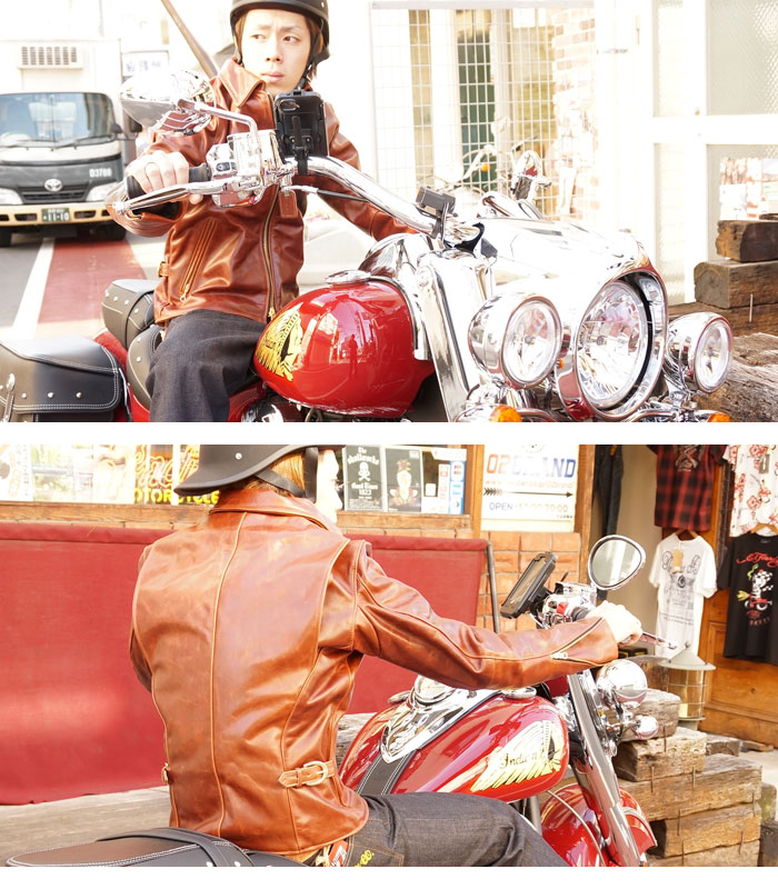 楽天市場】バンソン 9D オクタゴン レザーシングルライダース