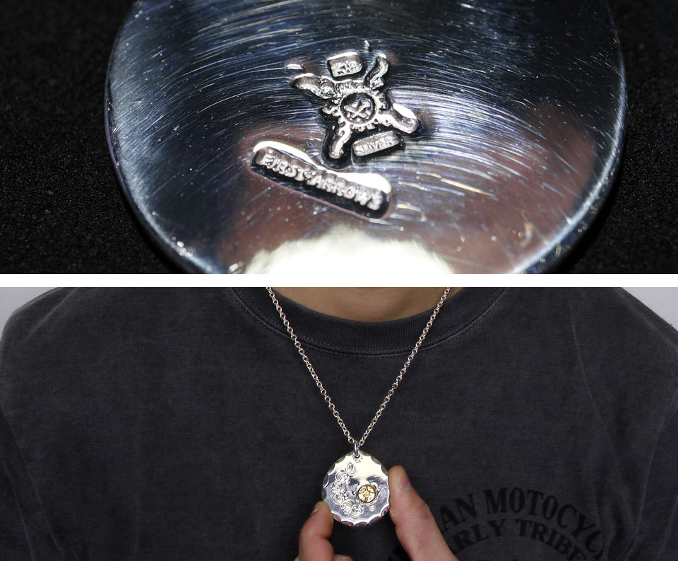 楽天市場】ポイント2倍!!ファーストアローズ K18付 カラ草彫りタタキ