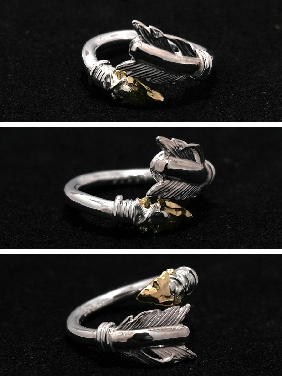 楽天市場】ポイント2倍!!ファーストアローズ矢じりK18 リング Sサイズ