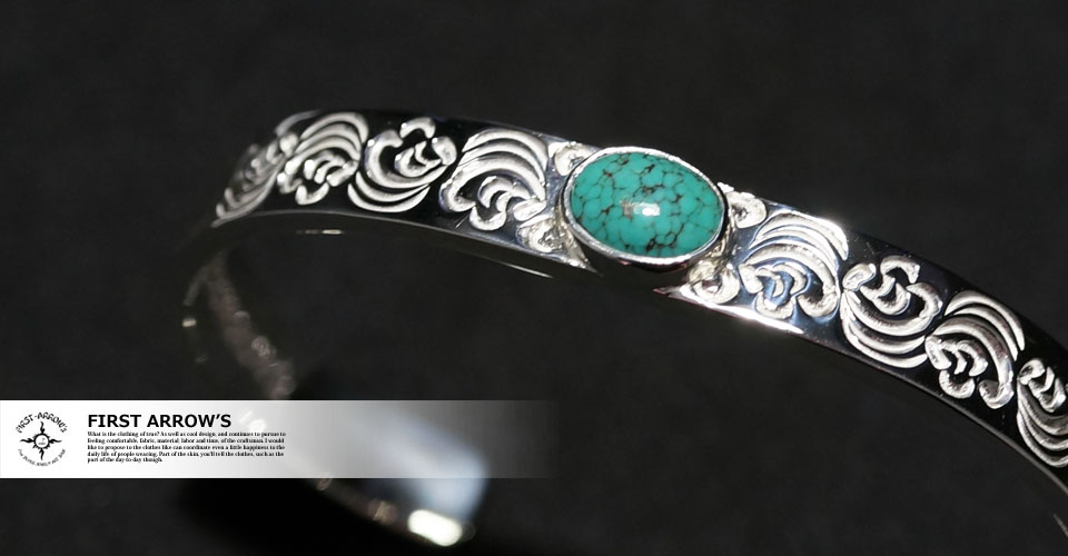 楽天市場】ポイント2倍!!ファーストアローズ ターコイズ付 カラ草彫り