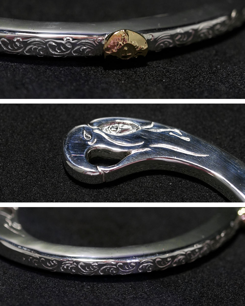 楽天市場】ポイント2倍!! ファーストアローズ K18付ダブルヘッド 唐草