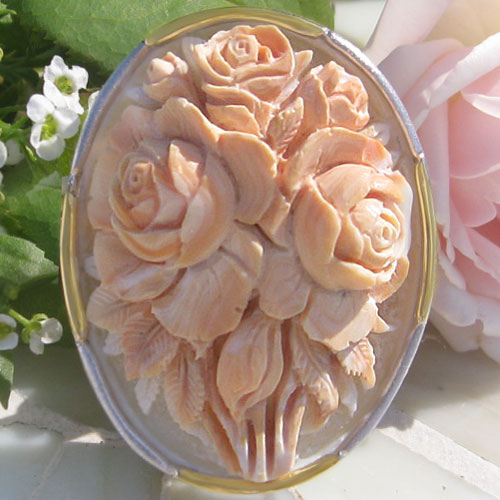 楽天市場】K18（種類（宝石）シェル）（カメオ｜レディースジュエリー