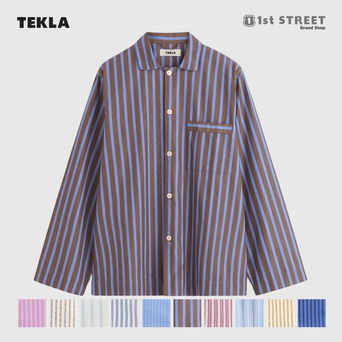 楽天市場】【正規販売店】テクラ TEKLA パジャマ 長袖シャツ メンズ