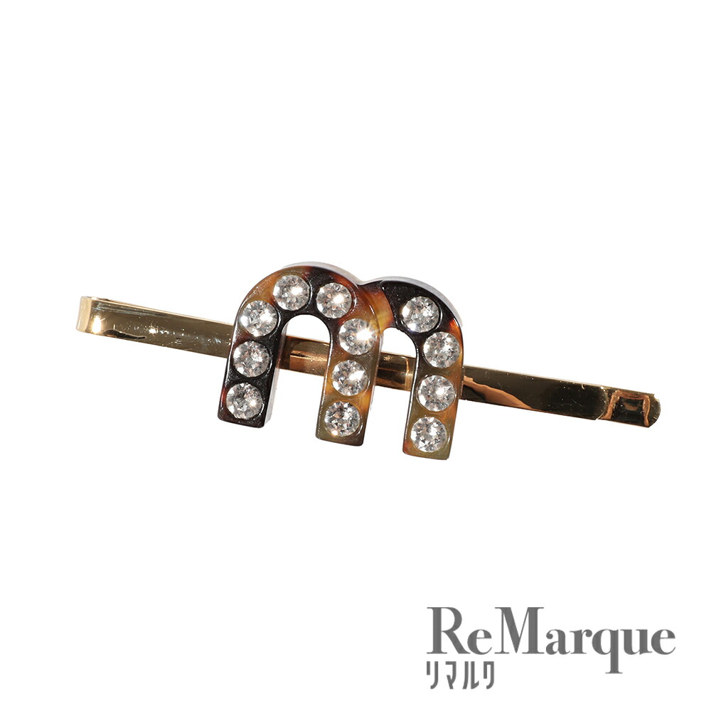 楽天市場】miumiu(ミュウミュウ) Mロゴ クリスタル プレックス 5JF090