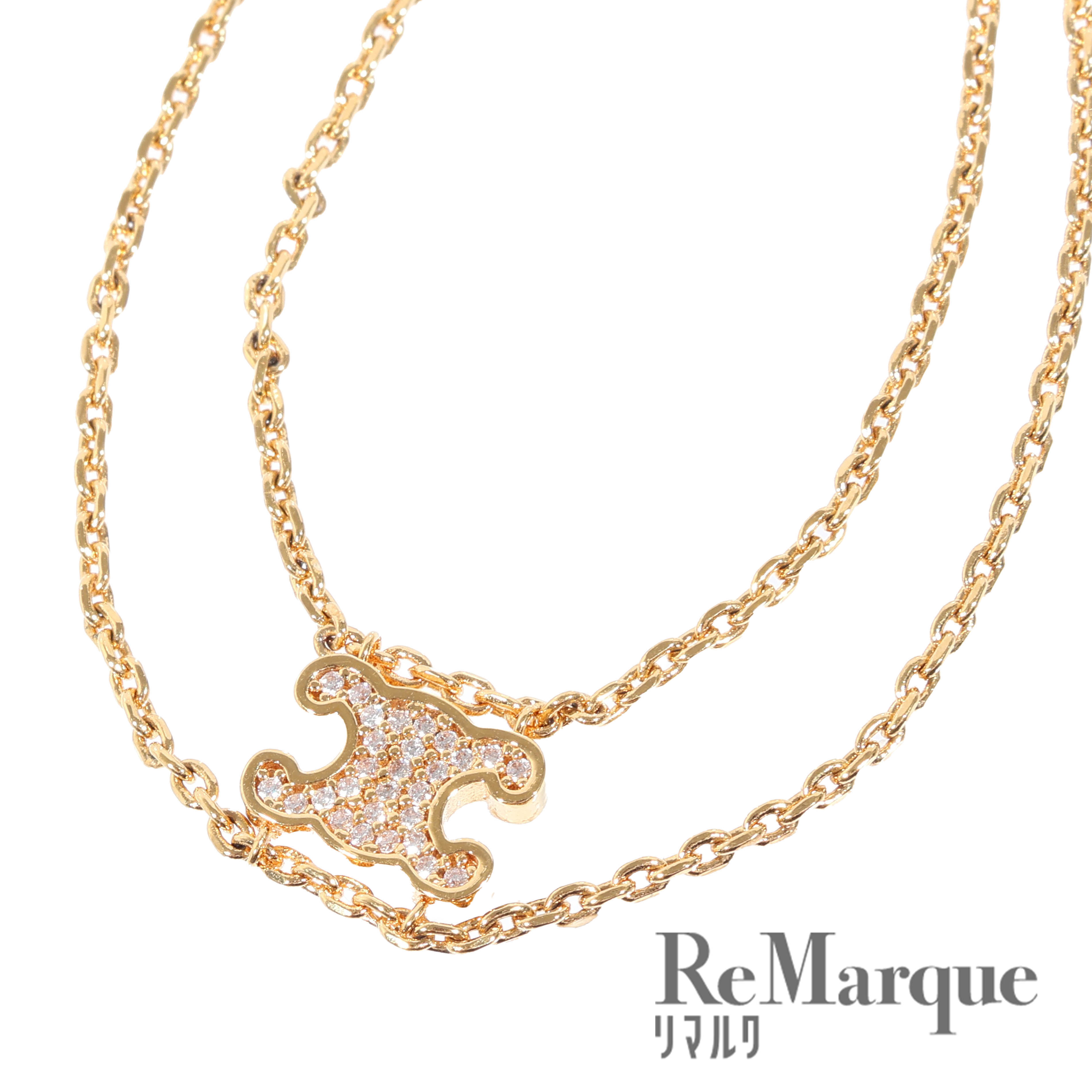 楽天市場】CELINE(セリーヌ) トリオンフ ラインストーン ブレスレット