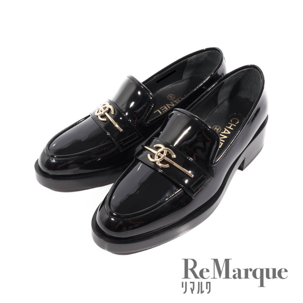 楽天市場】CHANEL（シャネル）ココマーク ローファー ブラック