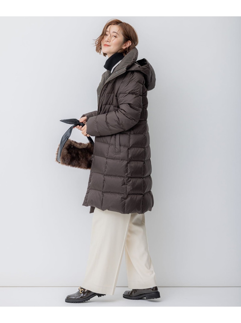 楽天市場】【VERY掲載/新色追加】シレータフタ ロング ダウンコート 23