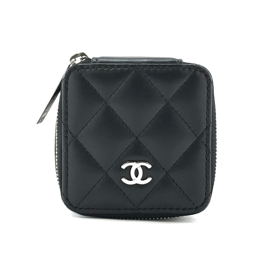 楽天市場】シャネル ポーチ CHANEL ラウンドファスナー マトラッセ