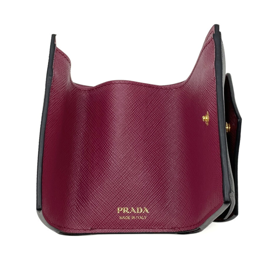 楽天市場】プラダ PRADA 財布 三つ折り ミニ財布 サフィアーノメタル