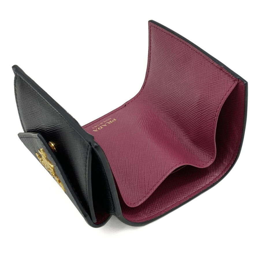 楽天市場】プラダ PRADA 財布 三つ折り ミニ財布 サフィアーノメタル