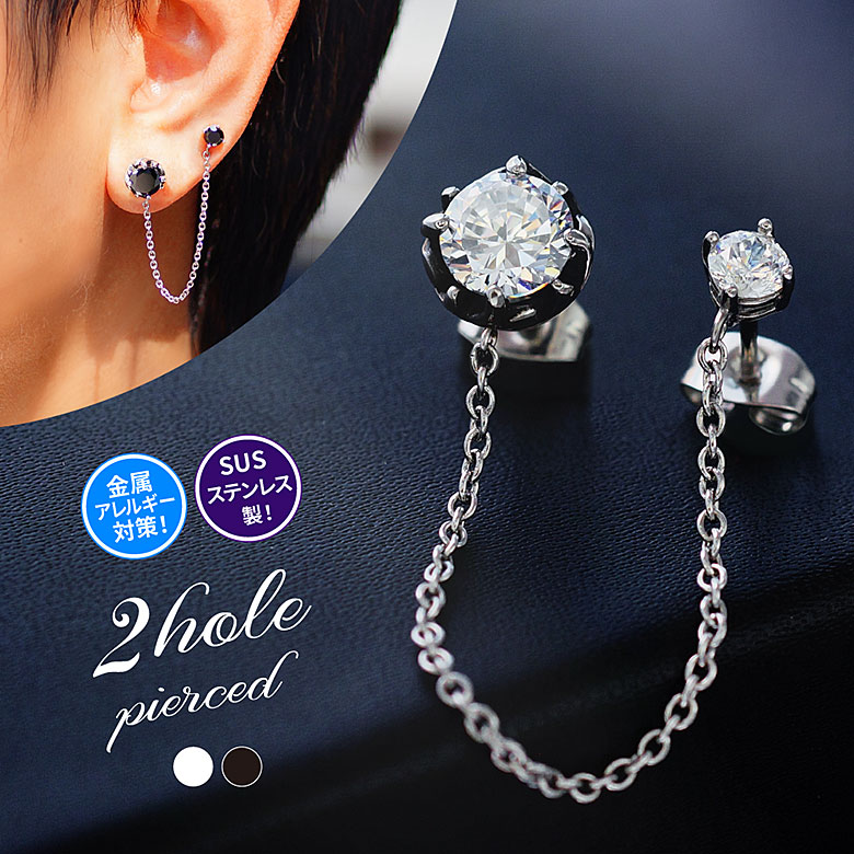 楽天市場】ステンレス アクセサリー メンズ 片耳用ピアス spi0087