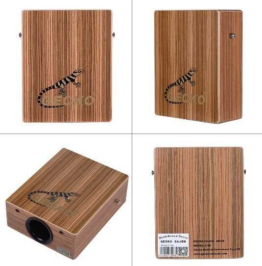 楽天市場】GECKO☆カホン薄型 フラット ダンス踊り 演奏 コンパクト