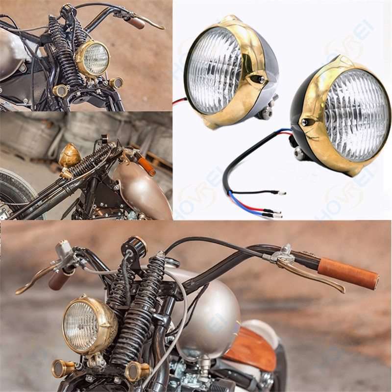 楽天市場】ヘッドライト ビンテージ チョッパー ボバー ハーレー