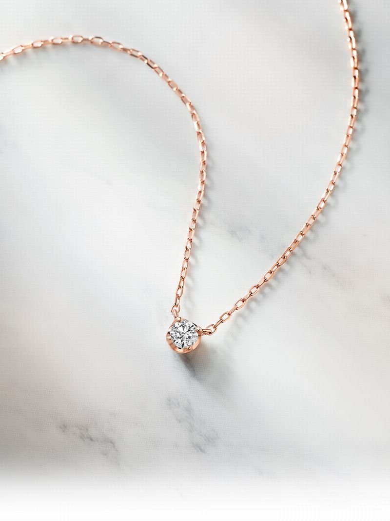 楽天市場】K10ピンクゴールドネックレス 4℃ ヨンドシー アクセサリー