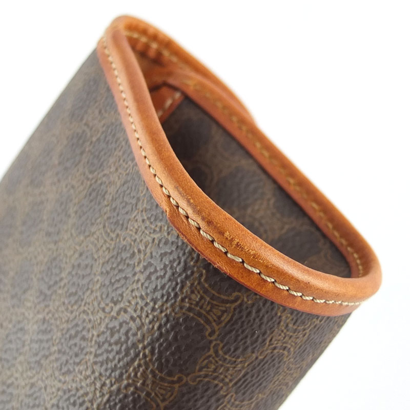 楽天市場】セリーヌ CELINE マカダム柄 ポーチ PVC レザー ブラウン