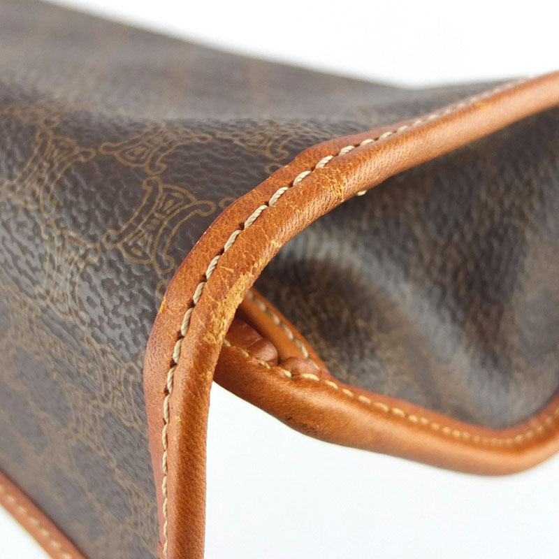 楽天市場】セリーヌ CELINE マカダム柄 ポーチ PVC レザー ブラウン