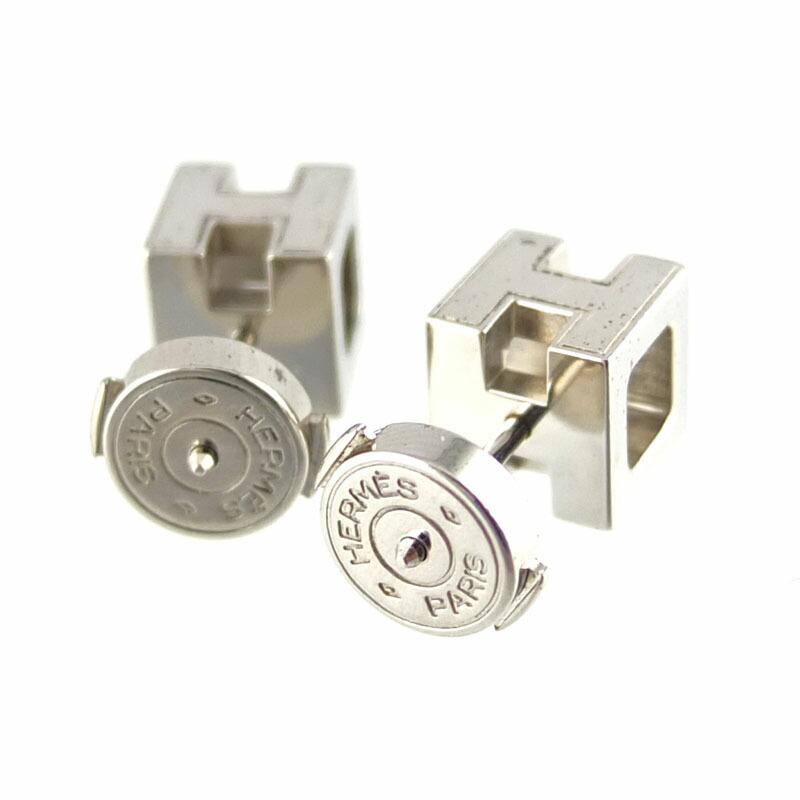 楽天市場】エルメス HERMES カージュ ド アッシュ Hキューブ ピアス