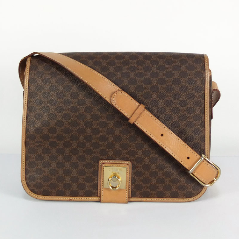 楽天市場】セリーヌ CELINE マカダム柄 ショルダーバッグ PVC レザー