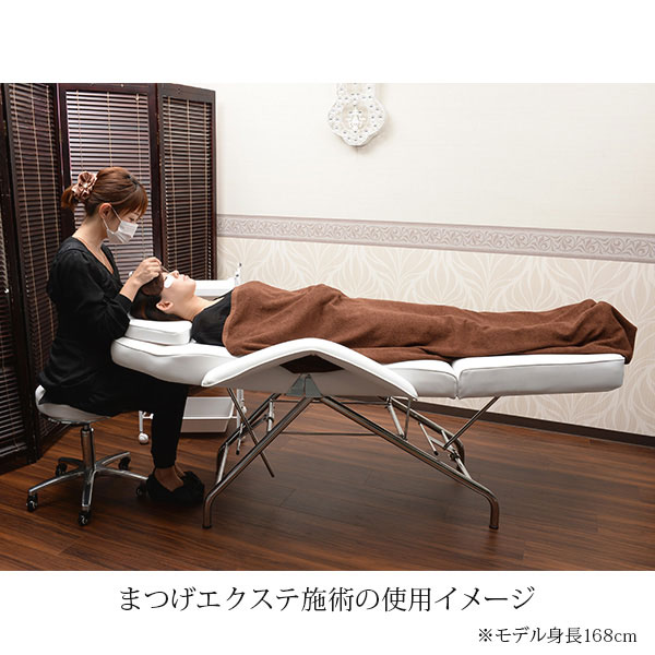 楽天市場】ワゴン付き フェイシャルベッド ロングワイド 有孔 ホワイト