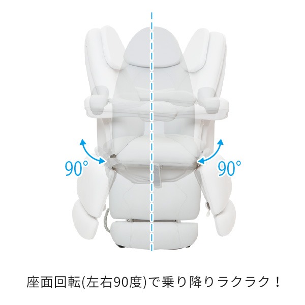 楽天市場】電動 フェイシャルベッド PIVOT 3モーター ホワイト 長さ185