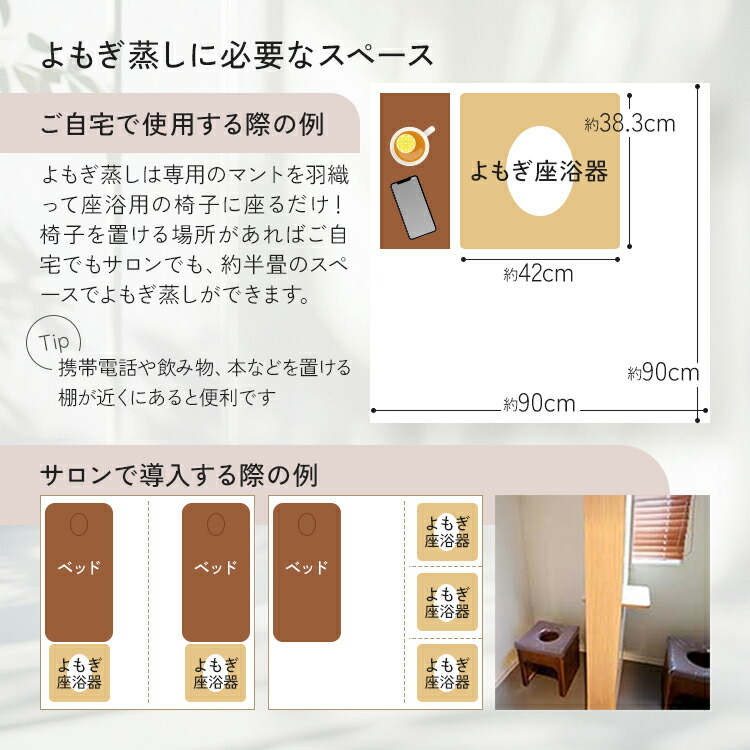 楽天市場】よもぎ蒸し セット 6点 角形椅子 クッション シート100枚