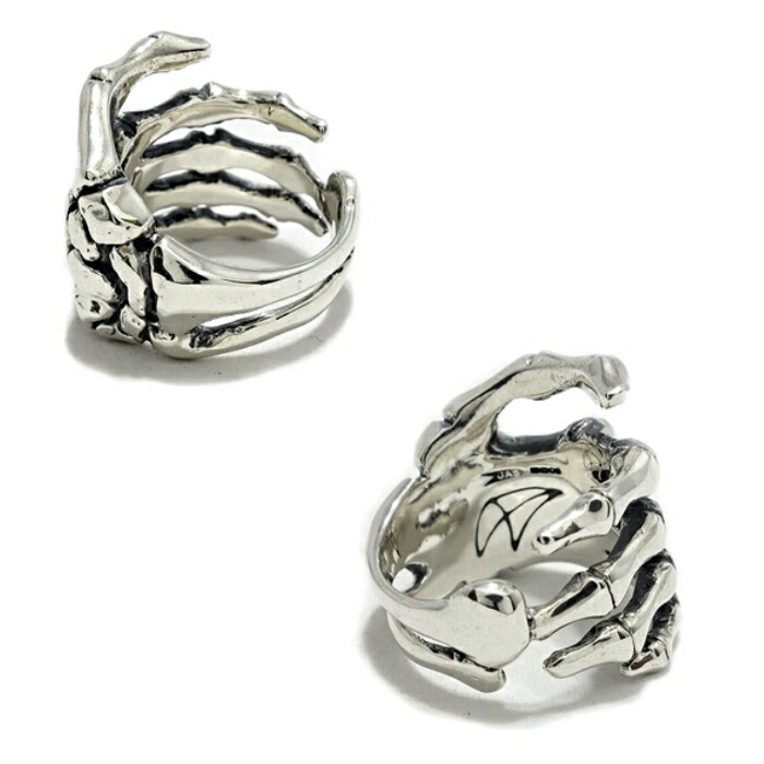 楽天市場】メンズ シルバーアクセサリー スカル 骸骨 リング ロック