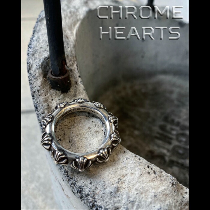 楽天市場】【CHROME HEARTS クロムハーツ】CROSS BAND RING クロス
