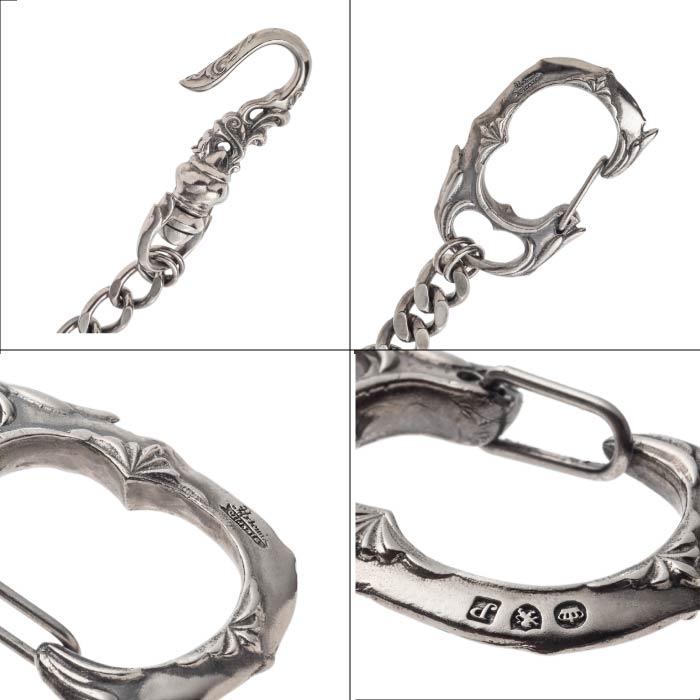 楽天市場】ウォレットチェーン 喜平 真鍮 ニッケルメッキ メンズ