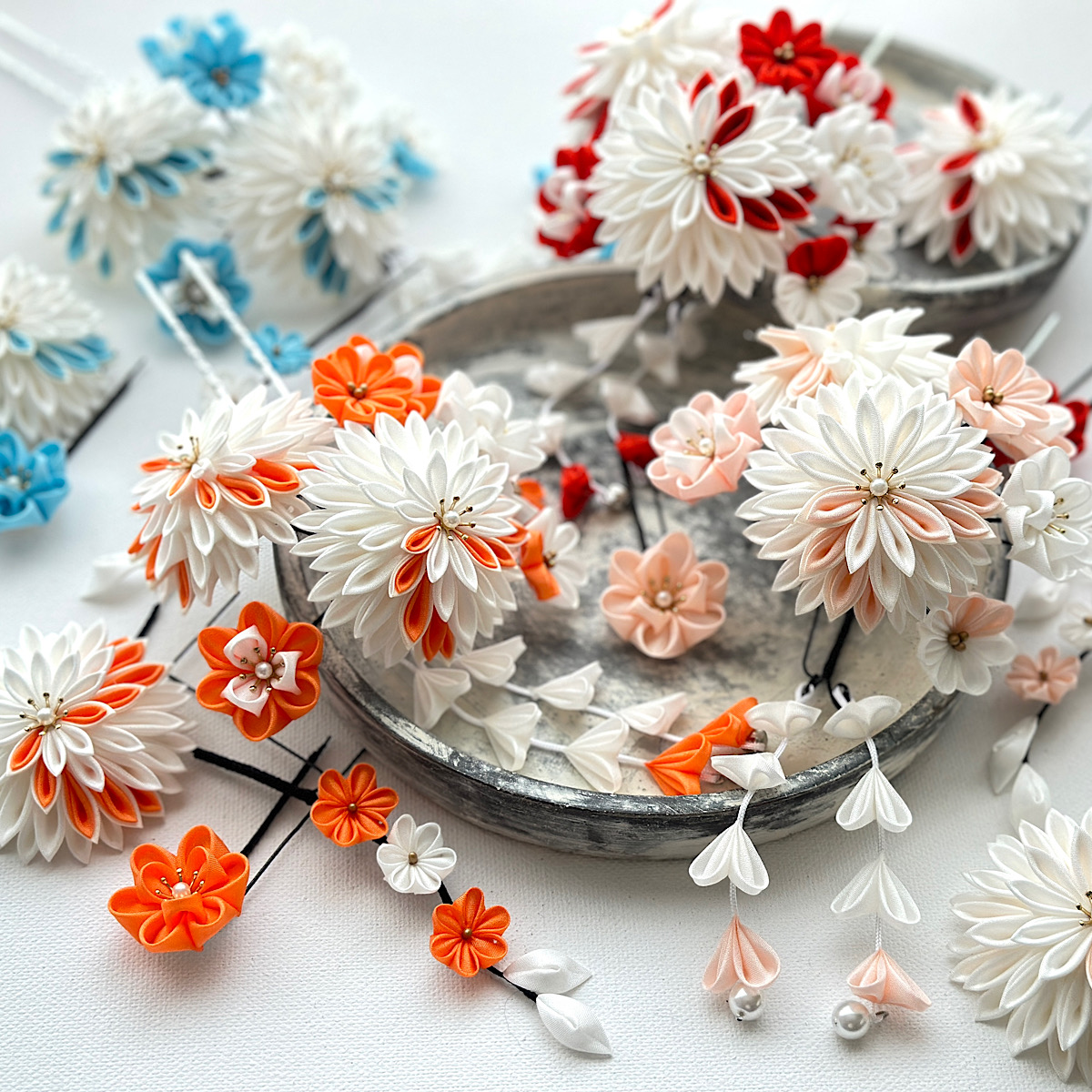 つまみ細工講座】中級2期｜かんざしのいろは｜【つまみ細工】一般社団