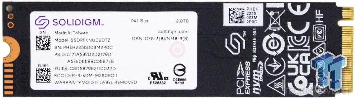 Solidigm P41 Plus 2 TB Specs | TechPowerUp SSD Database