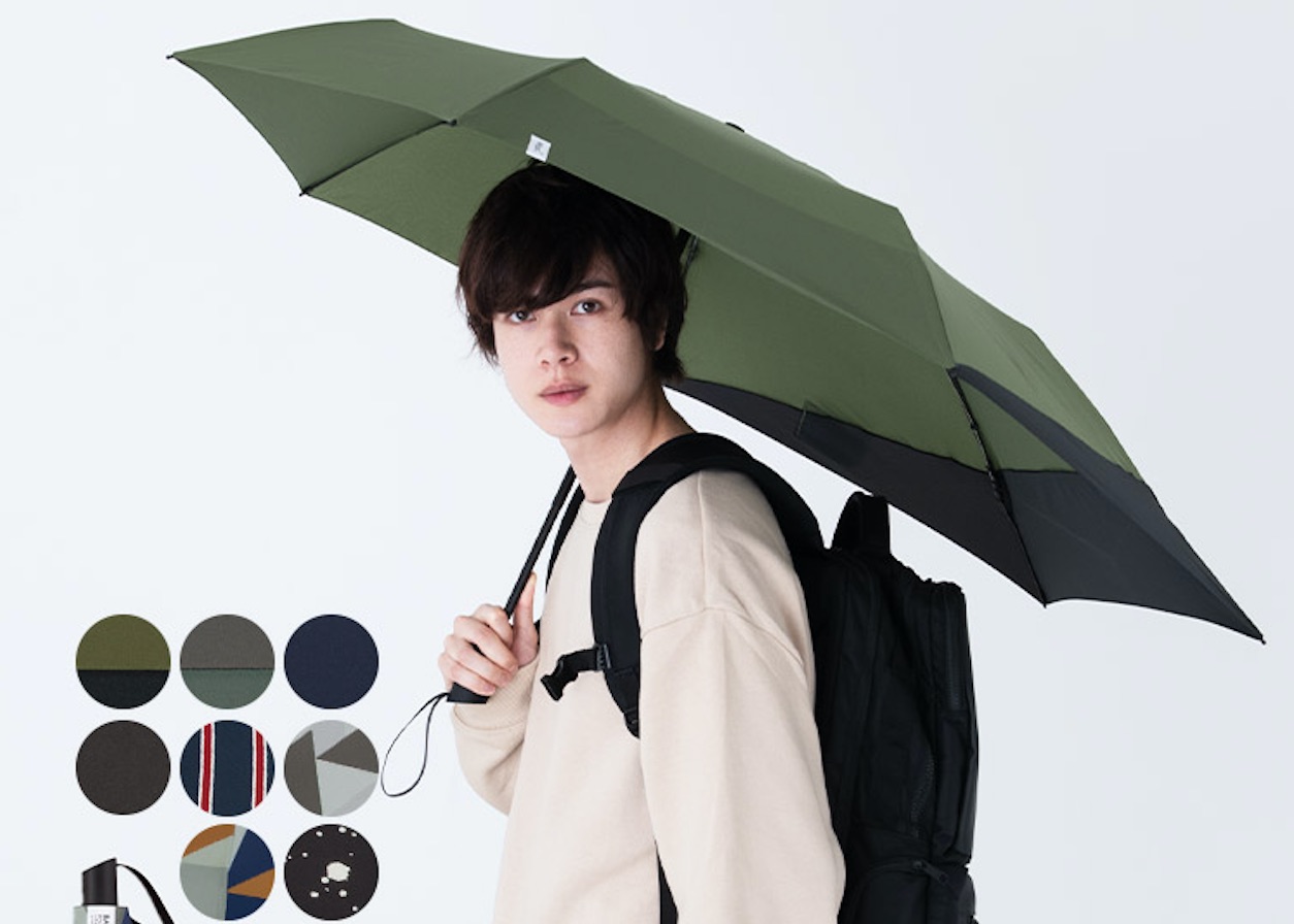 バックパックが雨に濡れない折りたたみ傘「BACK PROTECT FOLDING