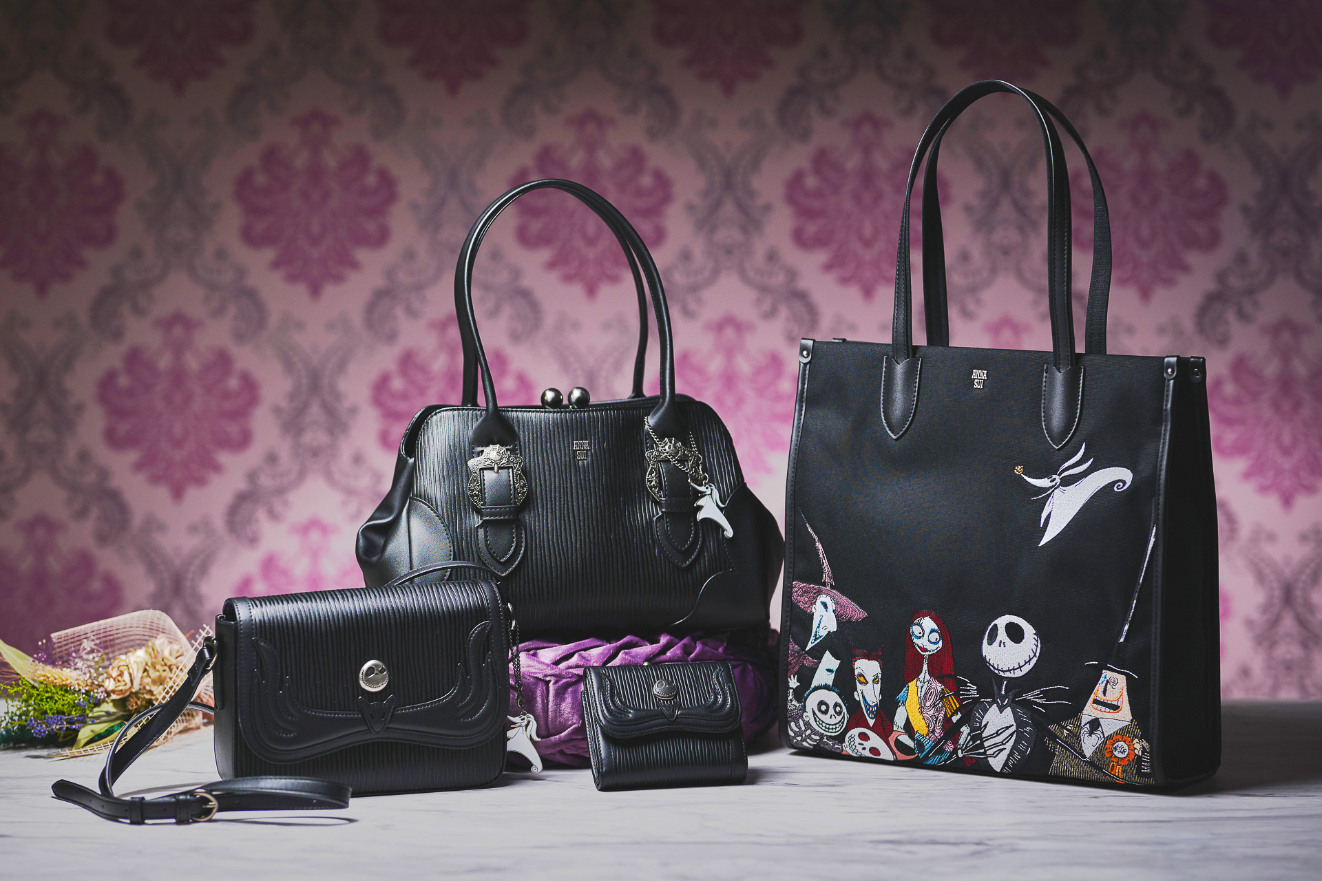 ナイトメアー・ビフォア・クリスマス×アナ スイ、ジャックやゼロたちを