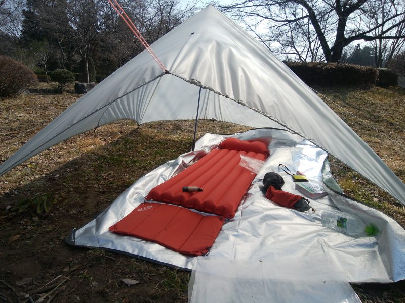 FREELIGHT Swing Tarp 試し張り | 旅とバイク