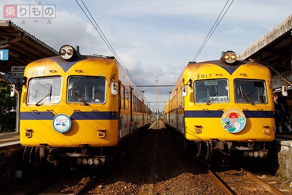 元南海「ズームカー」を4両連結運転 近い将来に見納め 一畑電車 | 乗り