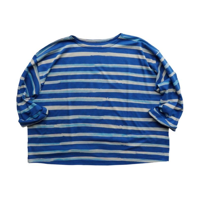 Porter Classic (ARTIST BORDER LONG T-SHIRT) Color：Blue - TRAMPS
