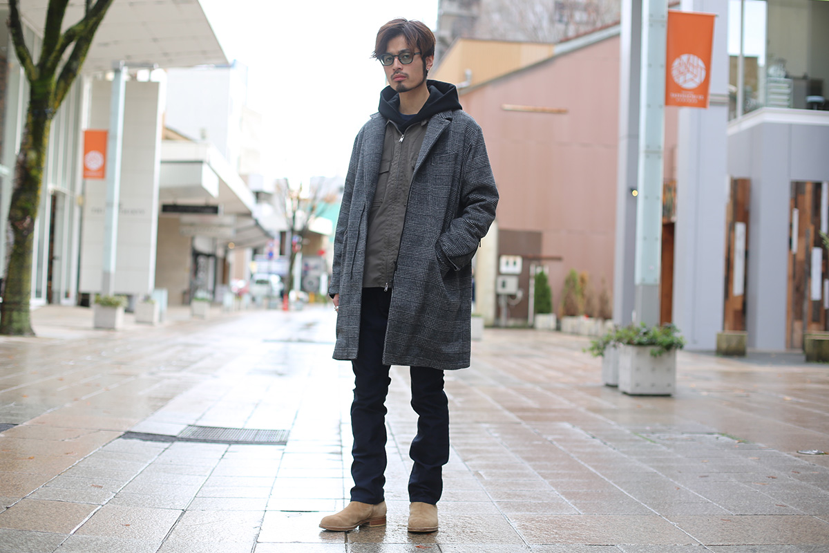 定価8.1万 nonnative TOURIST バッファローチェック柄 コート 定価8.1